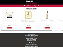 Tablet Screenshot of 100stwine.com